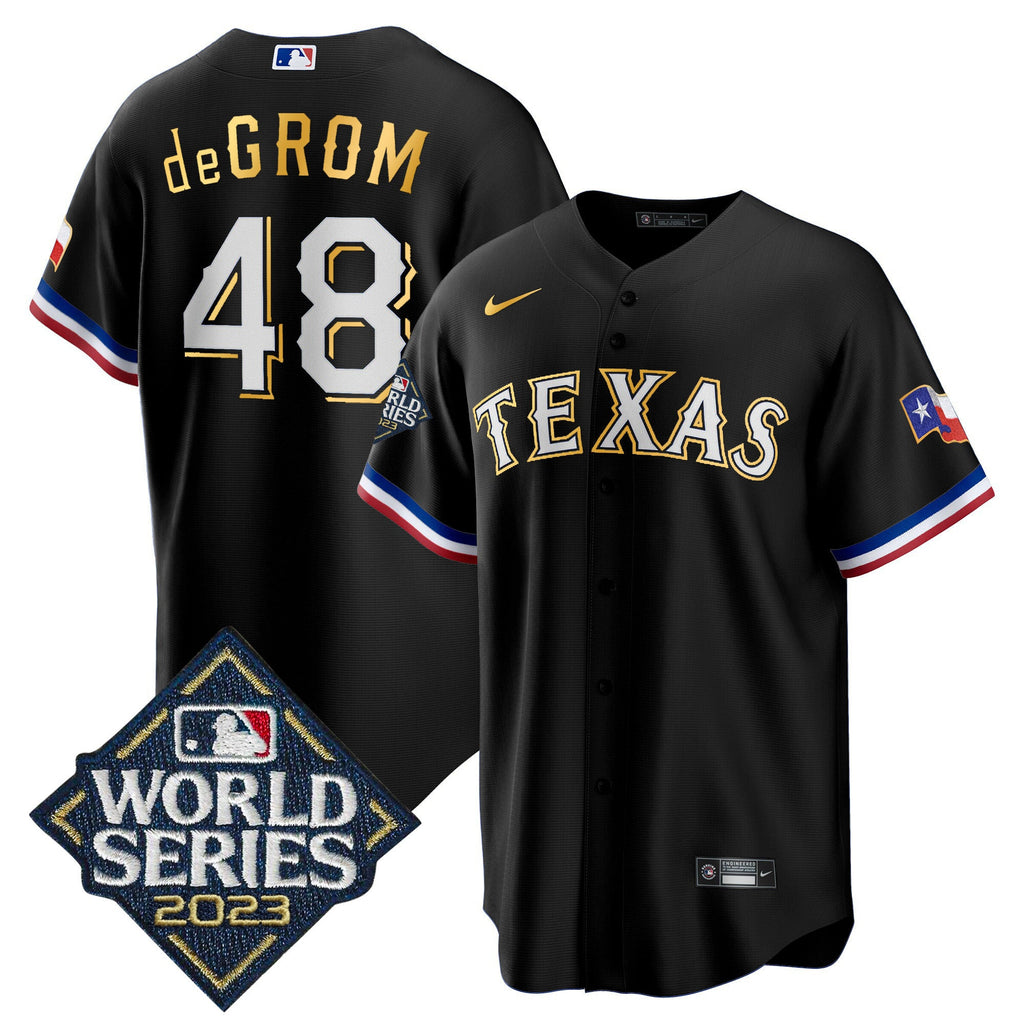 Men’s Texas 2023 World Series Cool Base Gold Trim Jersey