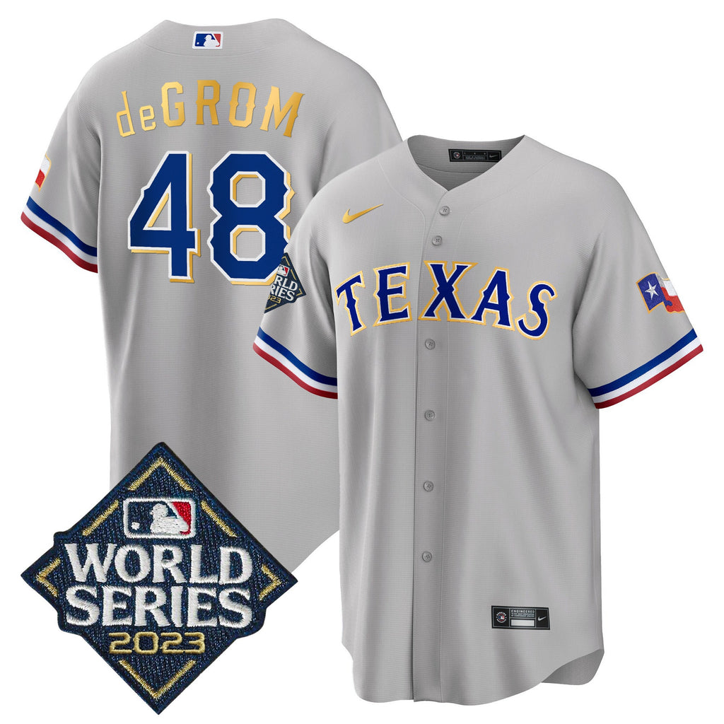 Men’s Texas 2023 World Series Cool Base Gold Trim Jersey