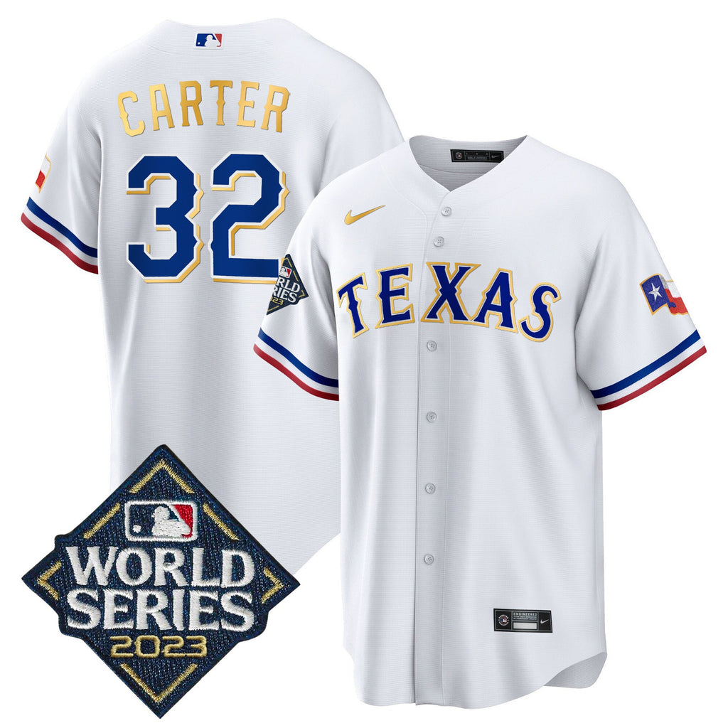 Men’s Texas 2023 World Series Cool Base Gold Trim Jersey