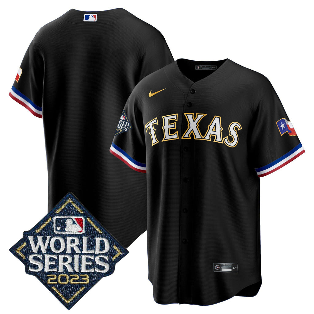 Men’s Texas 2023 World Series Cool Base Gold Trim Jersey