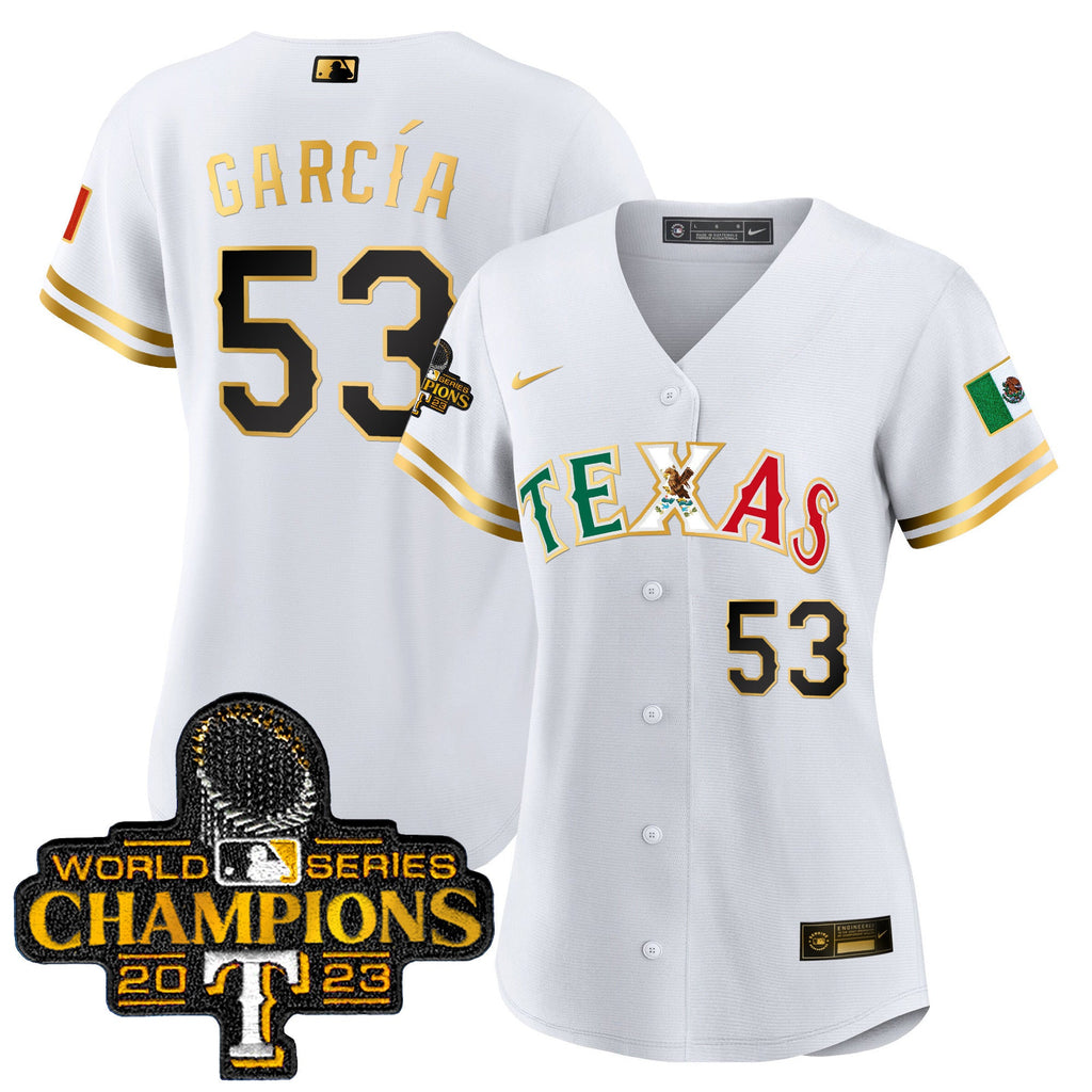 Women’s Texas Mexico 2023 World Series Champions Baseball Jersey