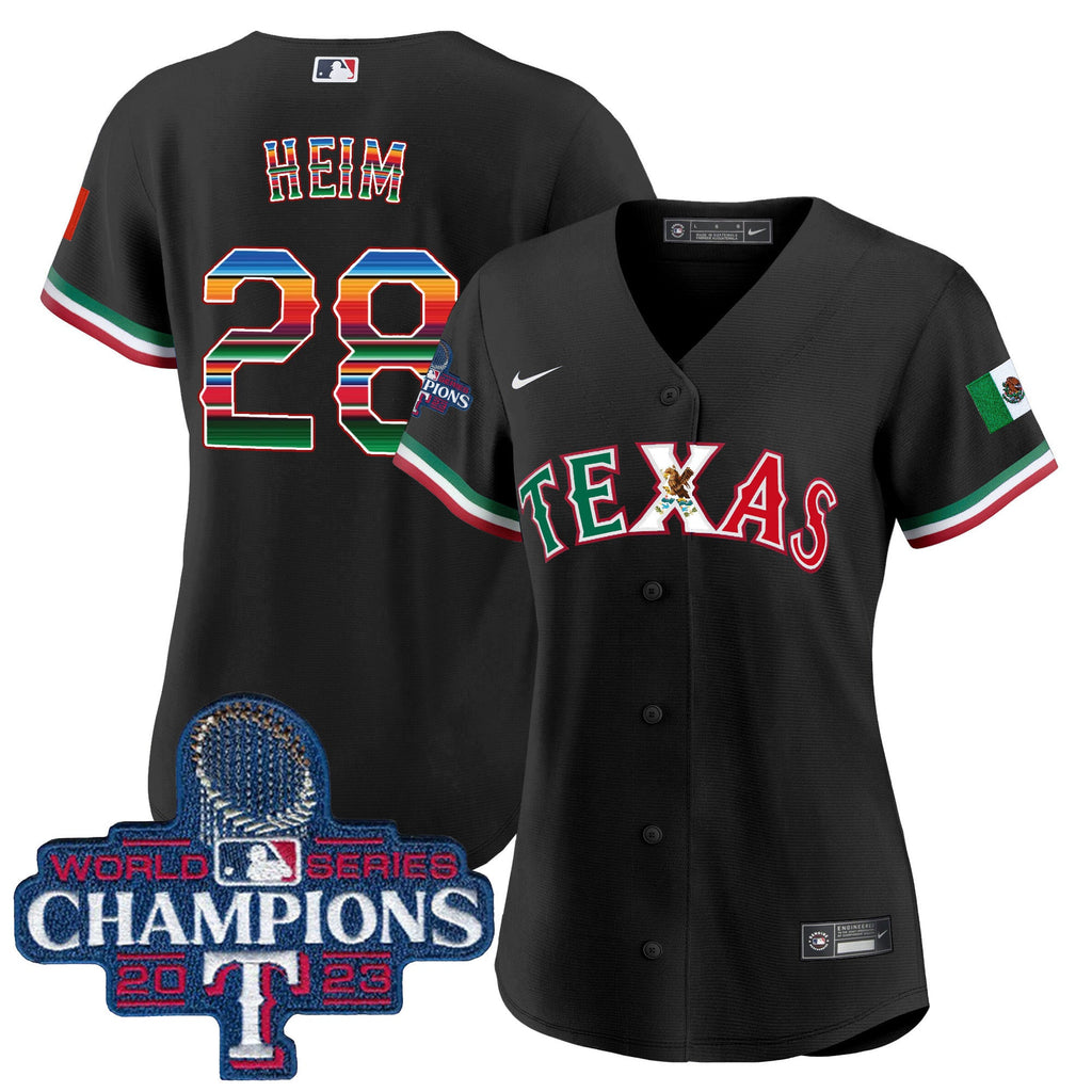Women’s Texas Mexico 2023 World Series Champions Baseball Jersey V2