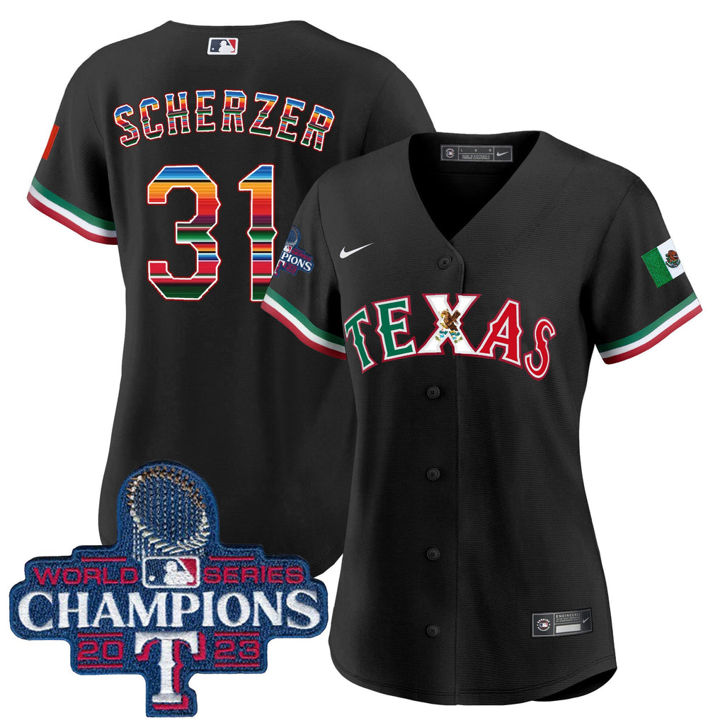 Women’s Texas Mexico 2023 World Series Champions Baseball Jersey V2