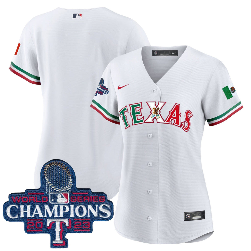 Women’s Texas Mexico 2023 World Series Champions Baseball Jersey V2