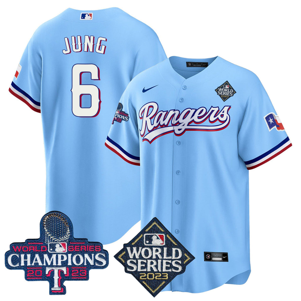 Men’s Texas 2023 World Series Champions Cool Base Jersey V4