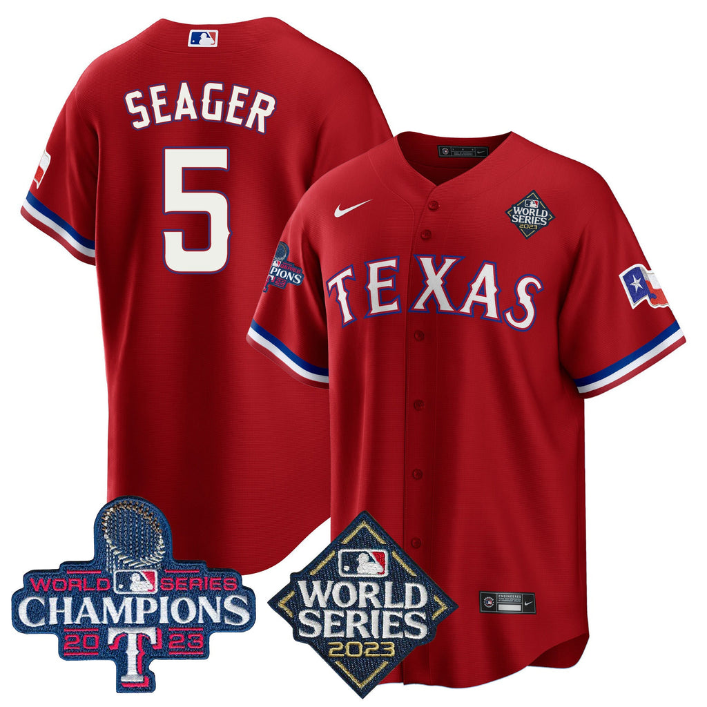 Men’s Texas 2023 World Series Champions Cool Base Jersey V4