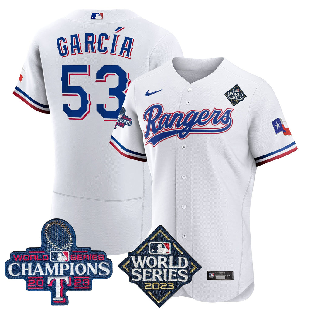 Men’s Texas 2023 World Series Champions Flex Base Jersey V4