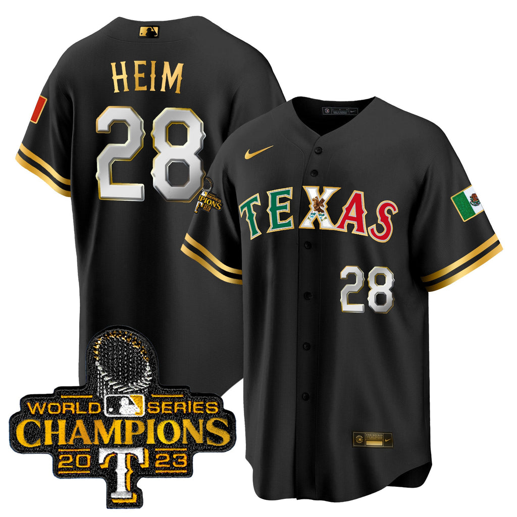 Men’s Texas Mexico 2023 World Series Champions Baseball Jersey