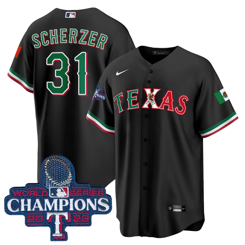 Men’s Texas Mexico 2023 World Series Champions Baseball Jersey