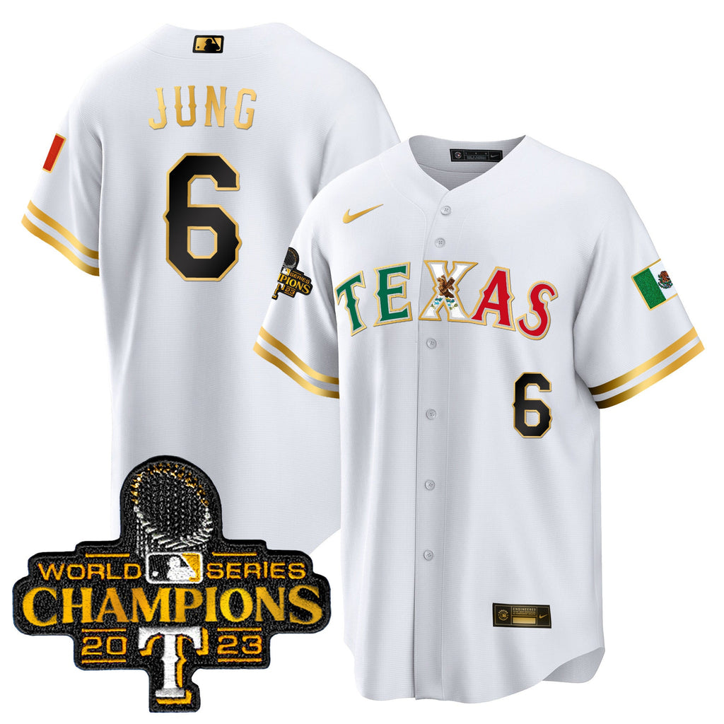 Men’s Texas Mexico 2023 World Series Champions Baseball Jersey