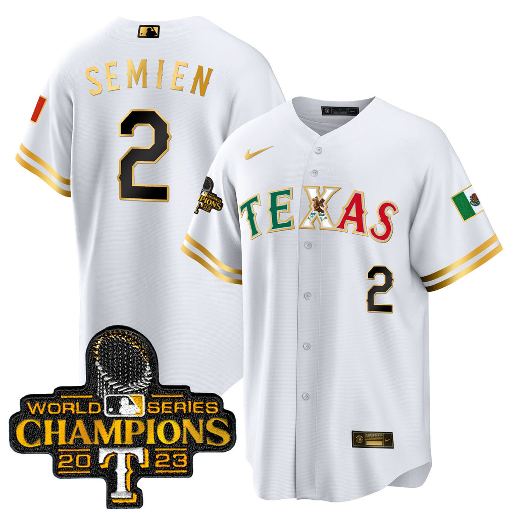 Men’s Texas Mexico 2023 World Series Champions Baseball Jersey