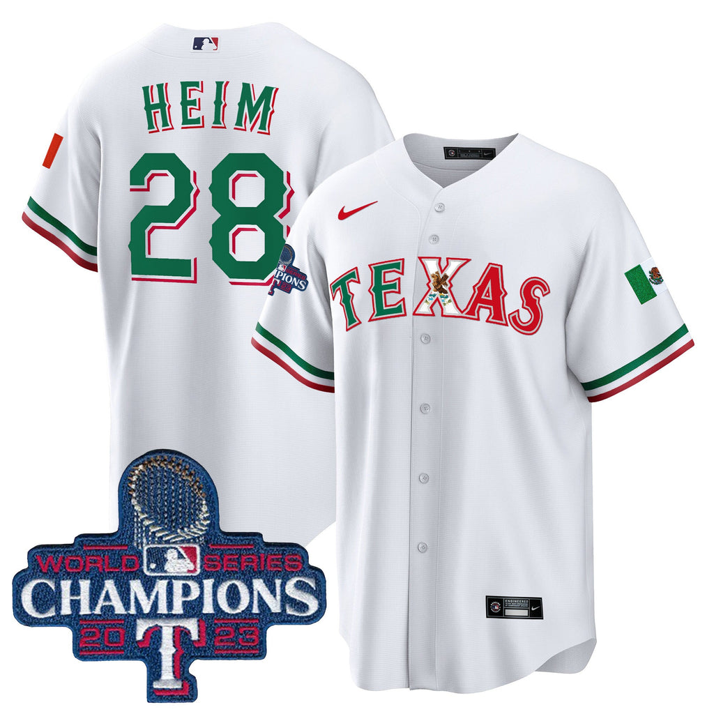 Men’s Texas Mexico 2023 World Series Champions Baseball Jersey