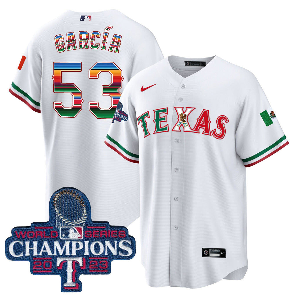 Men’s Texas Mexico 2023 World Series Champions Baseball Jersey V2