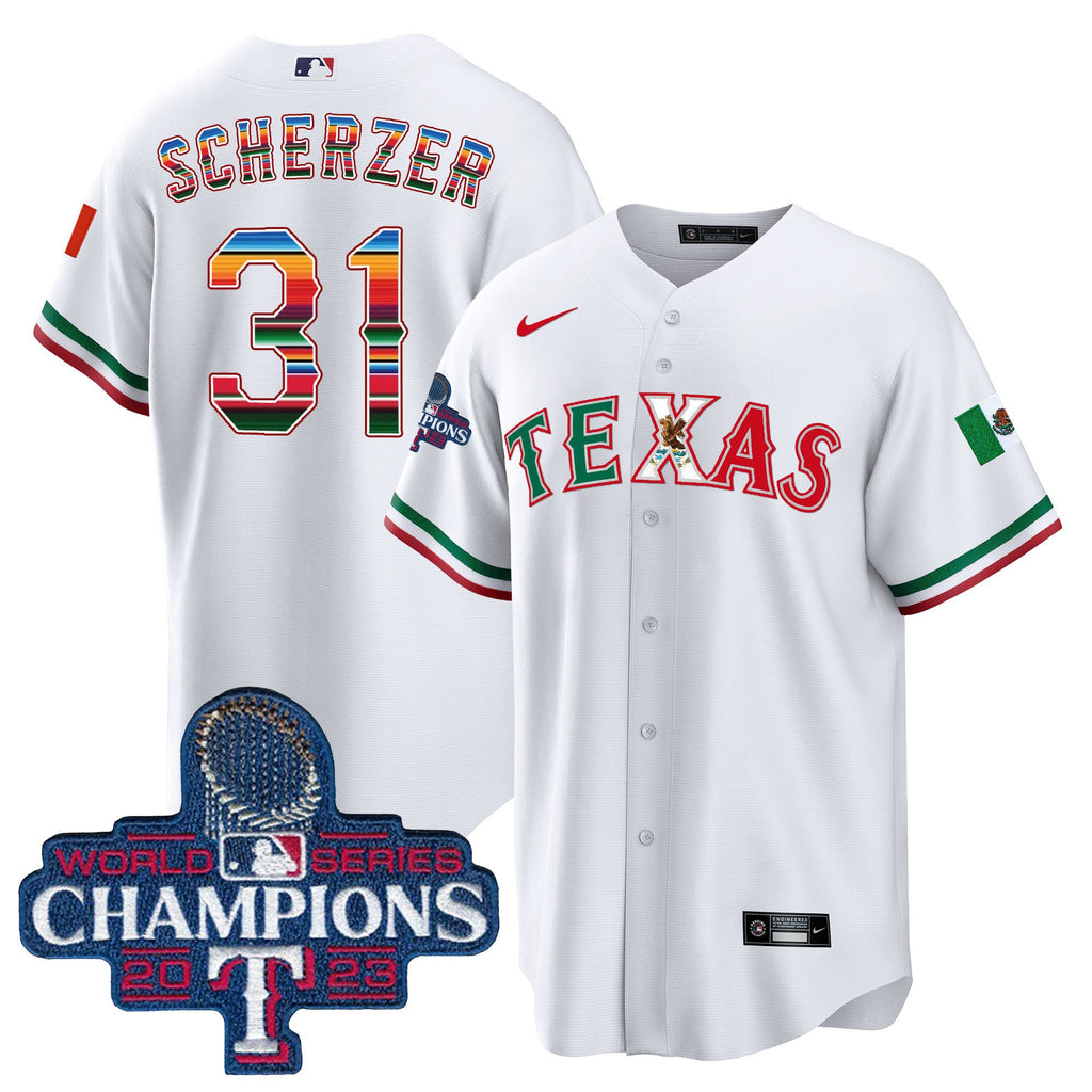 Men’s Texas Mexico 2023 World Series Champions Baseball Jersey V2