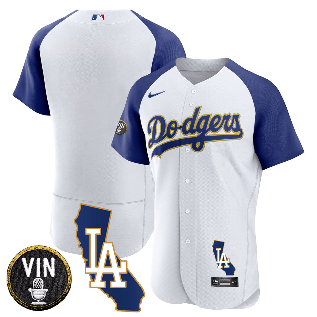 Men’s California Patch Gold Trim Flex Base Jersey