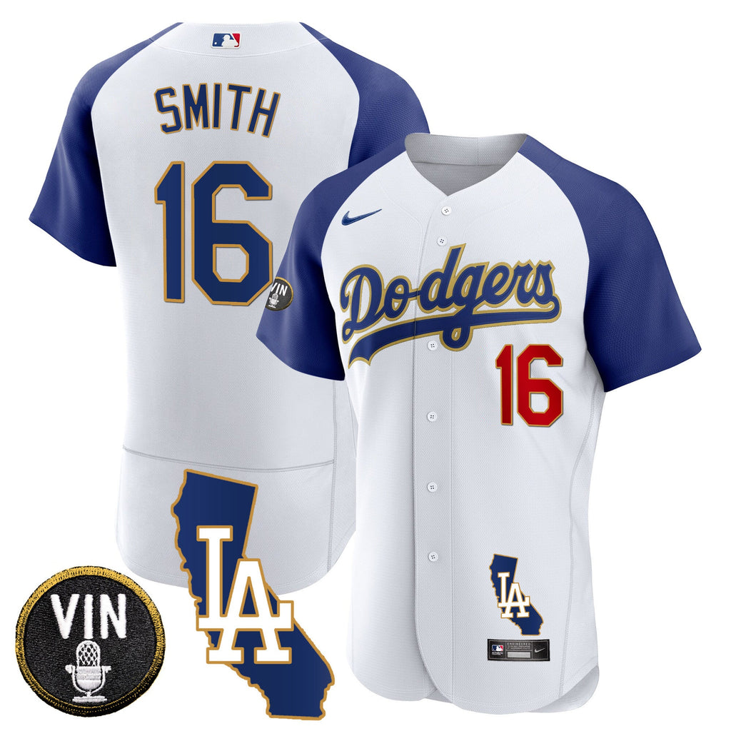 Men’s California Patch Gold Trim Flex Base Jersey