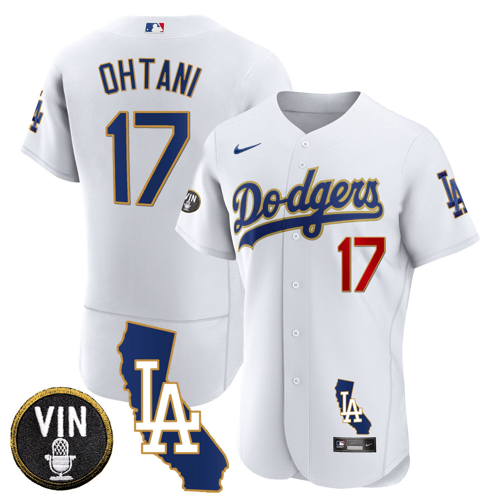 Men’s California Patch Gold Trim Flex Base Jersey