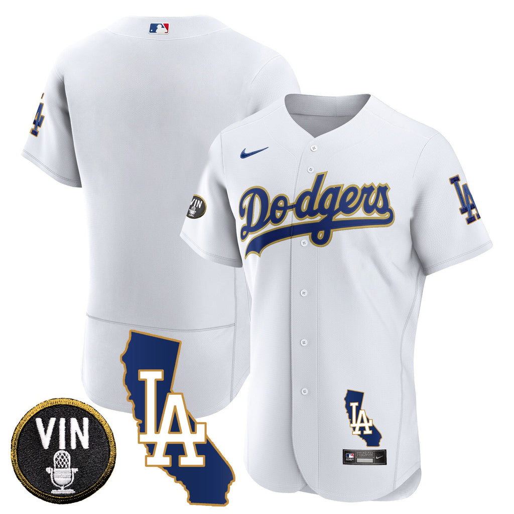 Men’s California Patch Gold Trim Flex Base Jersey
