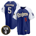 Men’s Vin Scully Patch Cool Base Gold Trim Jersey V2