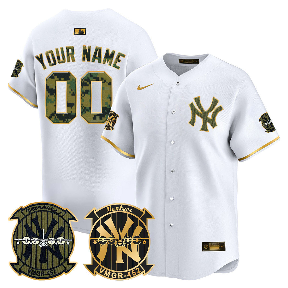 New York Woodland USMC Alternate Vapor Premier Limited Custom Jersey