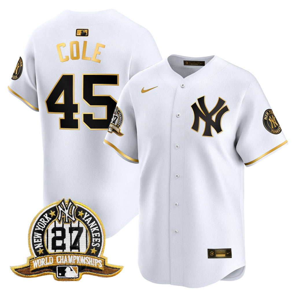 Men’s New York 27 Time Champions Patch Vapor Premier Limited Jersey