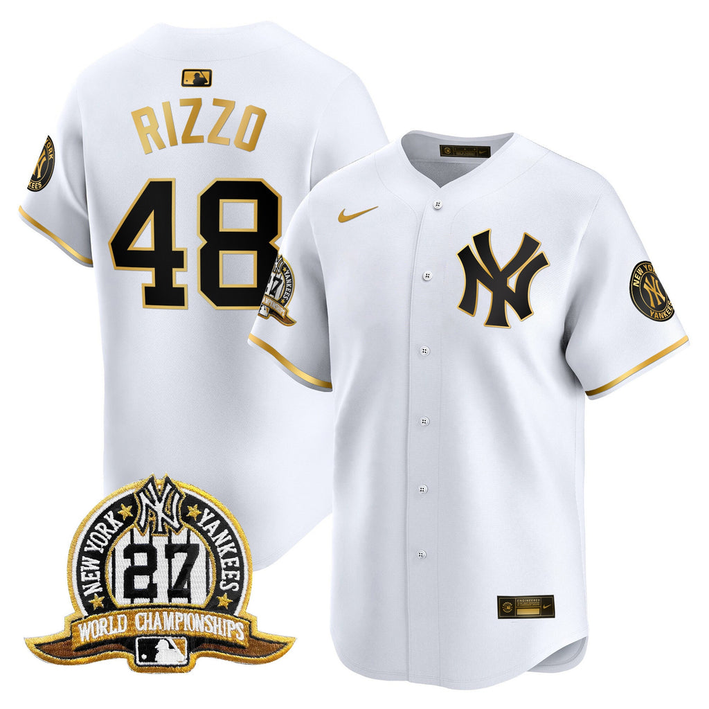 Men’s New York 27 Time Champions Patch Vapor Premier Limited Jersey