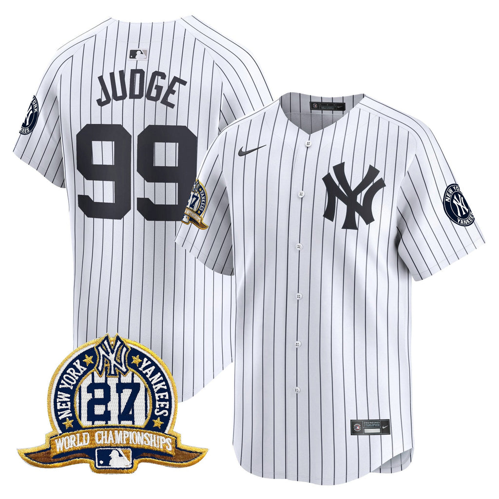 Men’s New York 27 Time Champions Patch Vapor Premier Limited Jersey