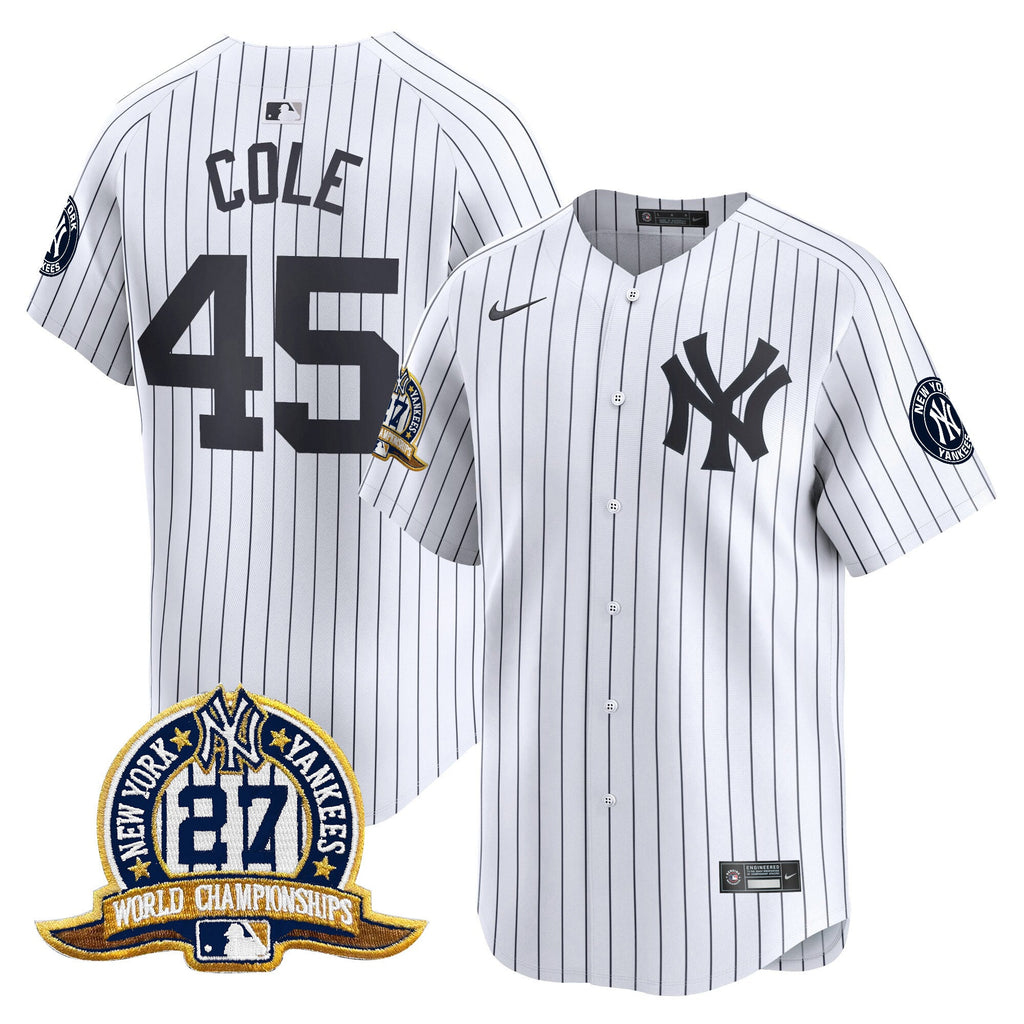Men’s New York 27 Time Champions Patch Vapor Premier Limited Jersey