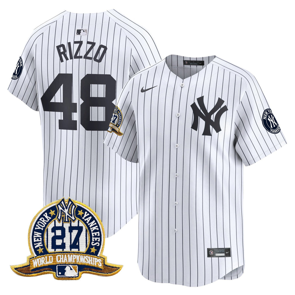 Men’s New York 27 Time Champions Patch Vapor Premier Limited Jersey