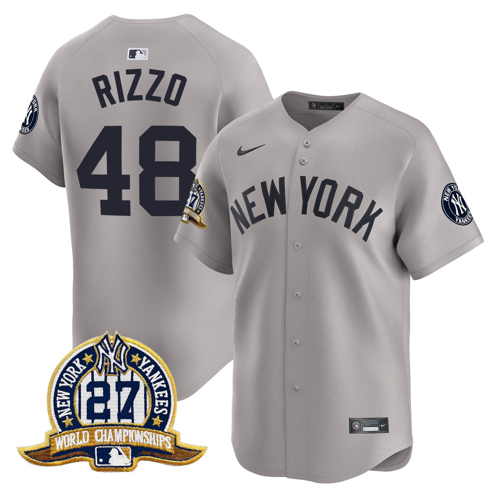 Men’s New York 27 Time Champions Patch Vapor Premier Limited Jersey