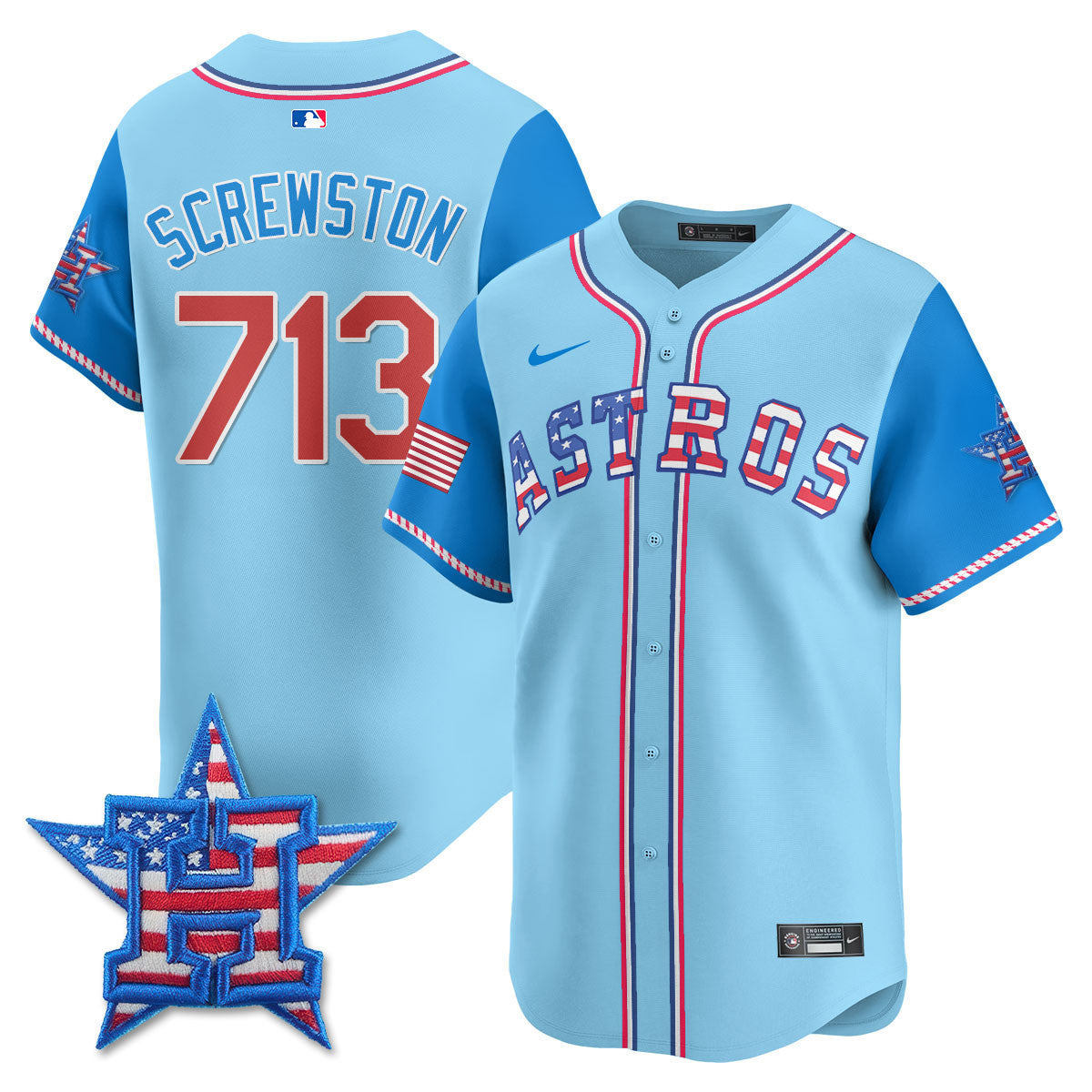 Men’s Houston 2025 Fourth of July Vapor Premier Limited Jersey