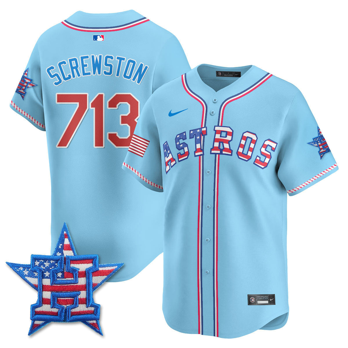 Men’s Houston 2025 Fourth of July Vapor Premier Limited Jersey