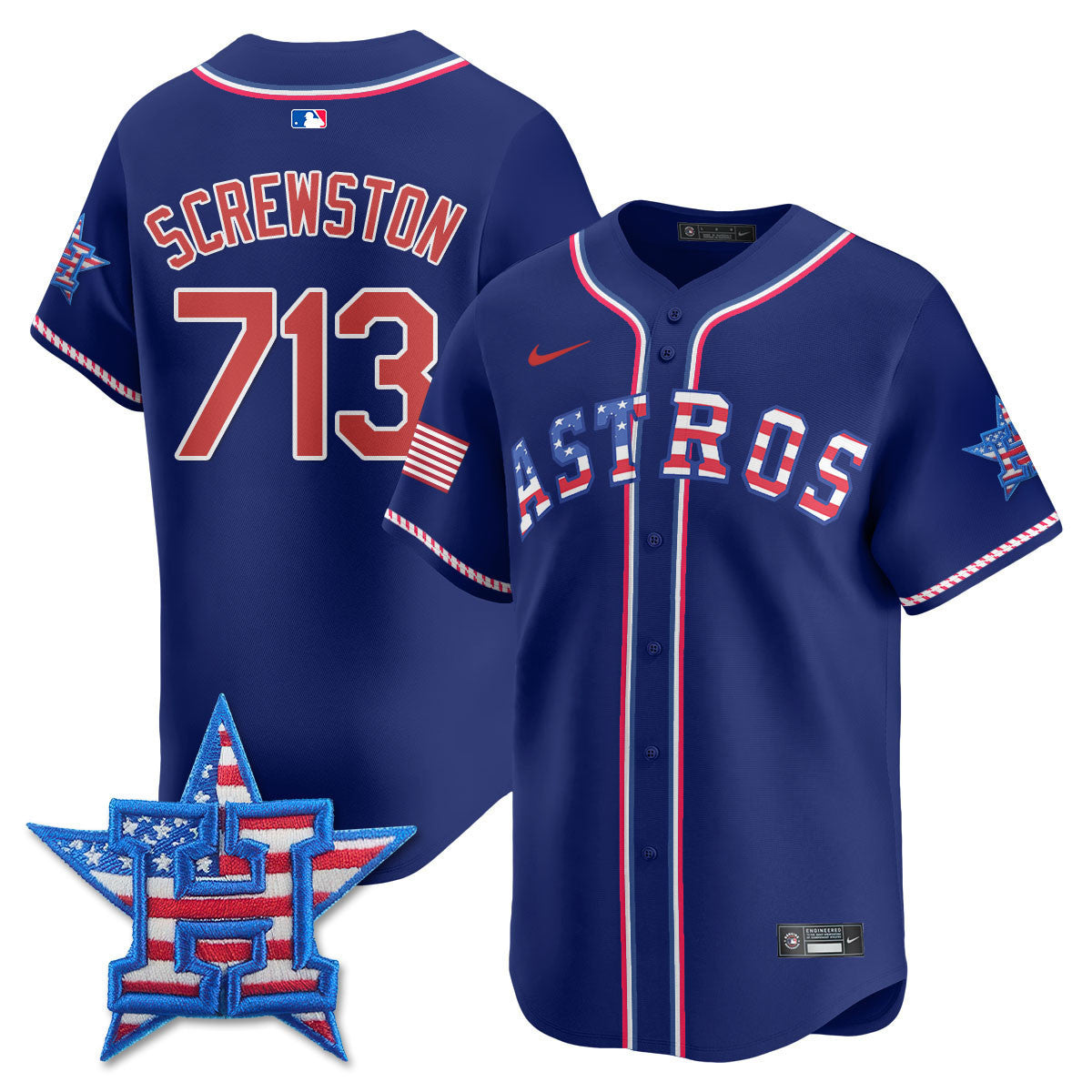 Men’s Houston 2025 Fourth of July Vapor Premier Limited Jersey
