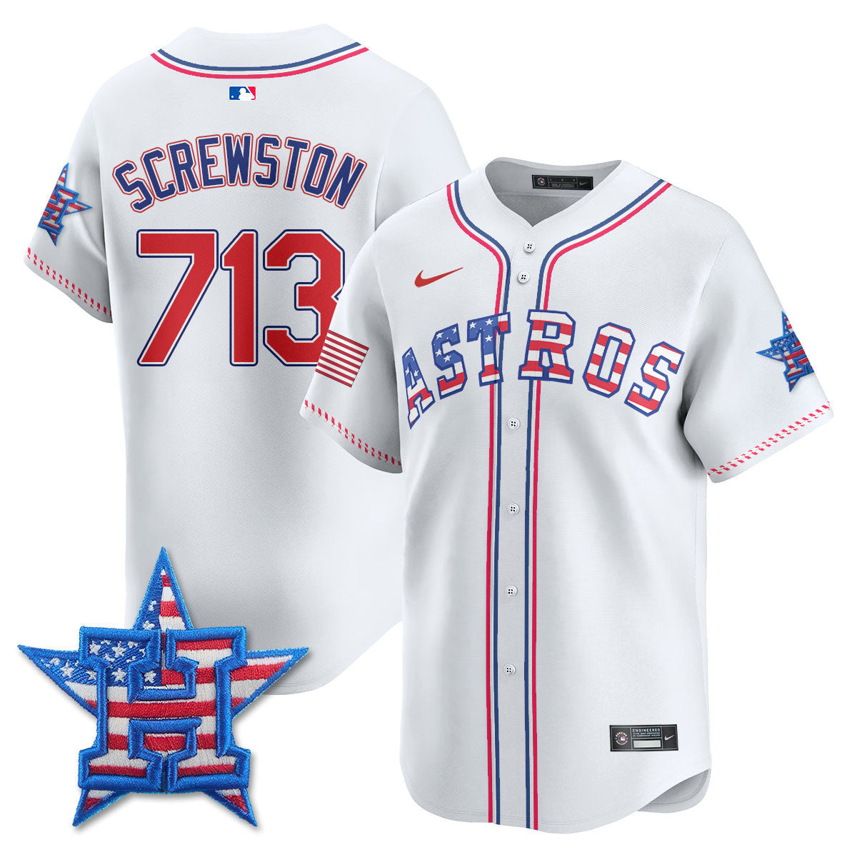 Men’s Houston 2025 Fourth of July Vapor Premier Limited Jersey