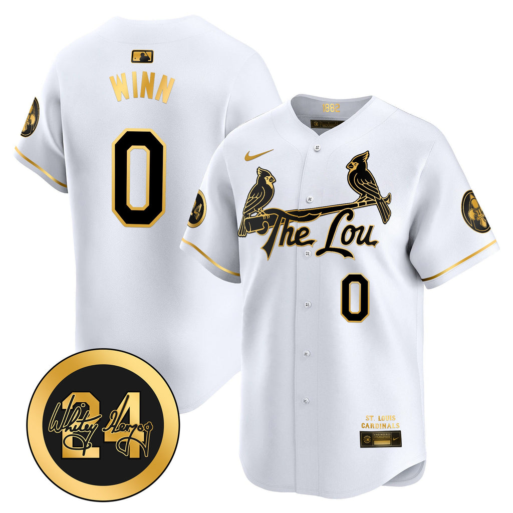Men’s St. Louis Whitey Herzog Patch Vapor Premier Limited Jersey
