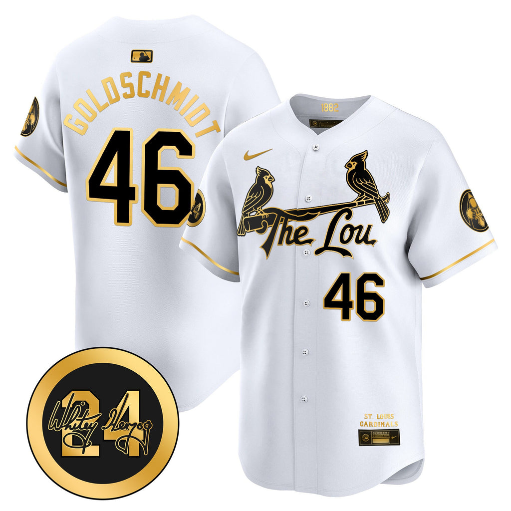 Men’s St. Louis Whitey Herzog Patch Vapor Premier Limited Jersey