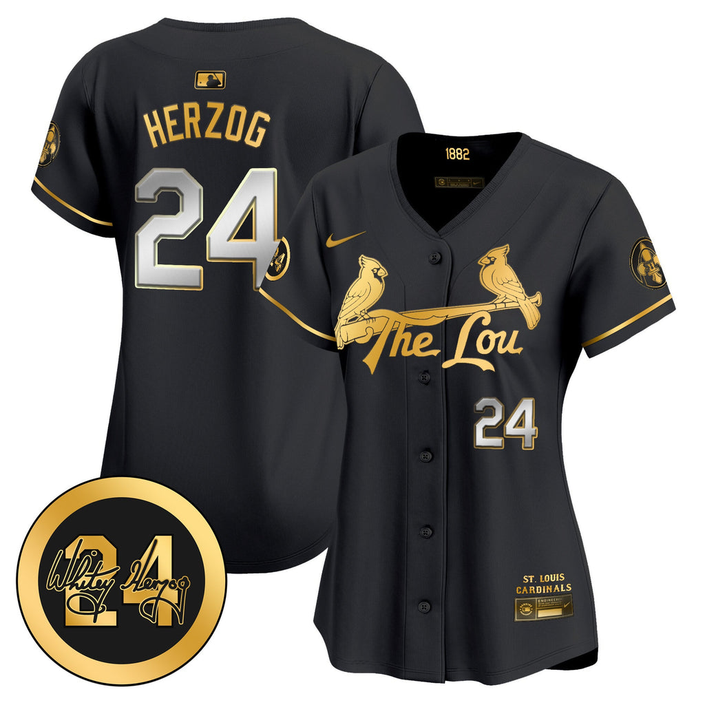 Women’s St. Louis 2024 City Connect Whitey Herzog Patch Vapor Premier Limited Jersey