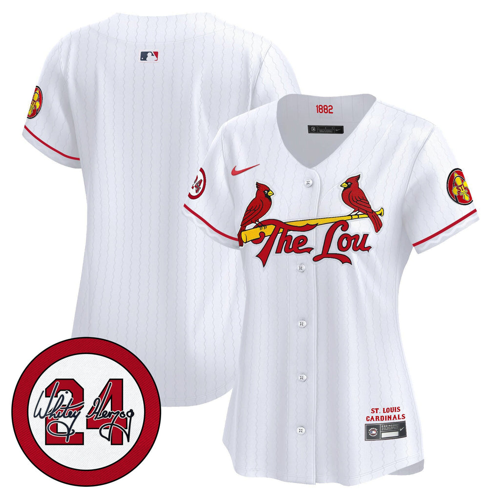 Women’s St. Louis 2024 City Connect Whitey Herzog Patch Vapor Premier Limited Jersey