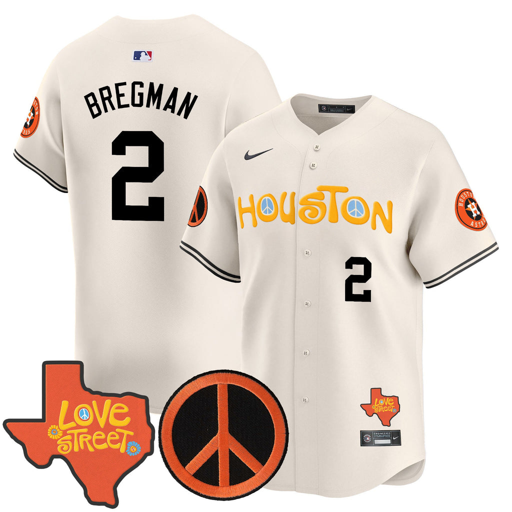 Men’s Love Street & Peace Sign Patch Vapor Premier Limited Jersey V2