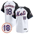 Men’s Darryl Strawberry Patch Vapor Premier Limited Jersey