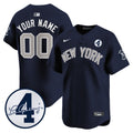 New York Lou Gehrig Patch Vapor Premier Limited Custom Jersey