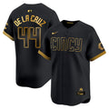 Elly De La Cruz Cincinnati 2023 City Connect Black Gold Jersey