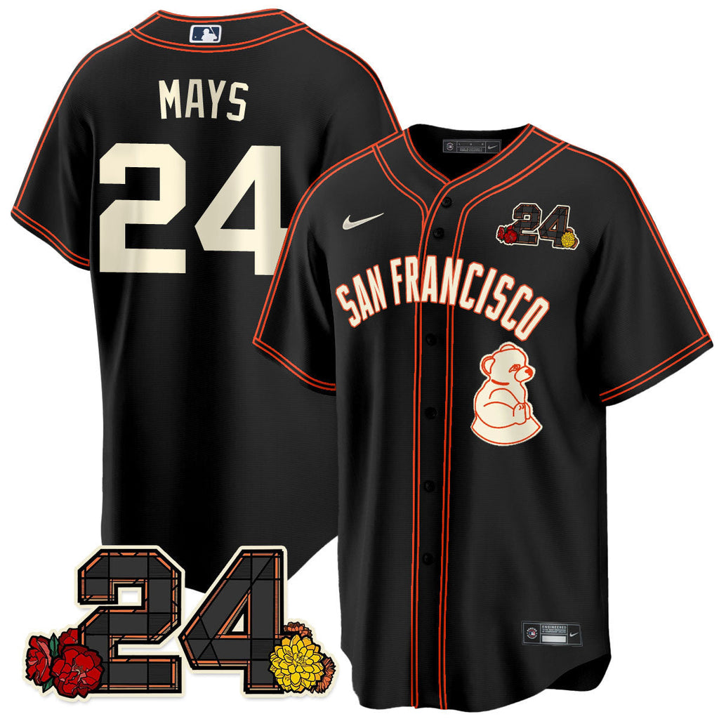 Men’s San Francisco 2024 Willie Mays Patch Vapor Premier Limited Jersey V2