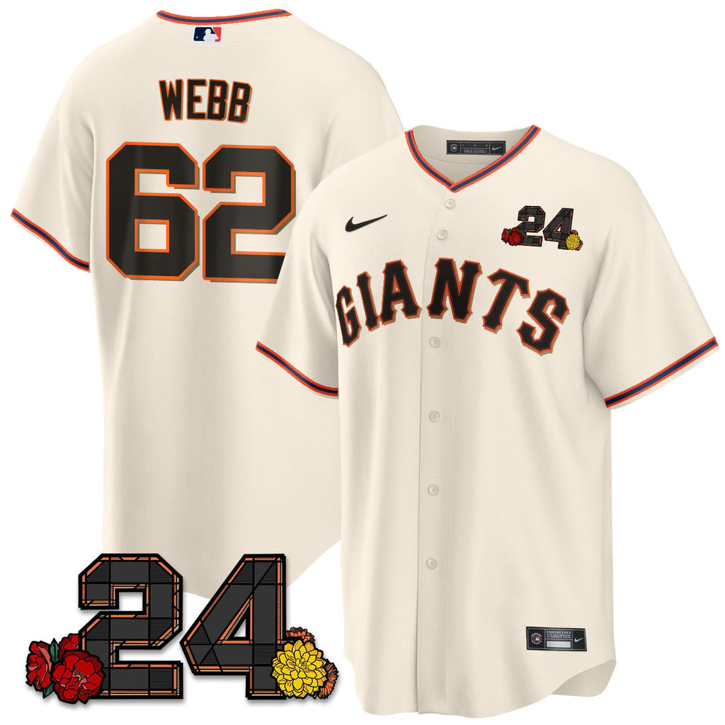 Men’s San Francisco 2024 Willie Mays Patch Vapor Premier Limited Jersey V2