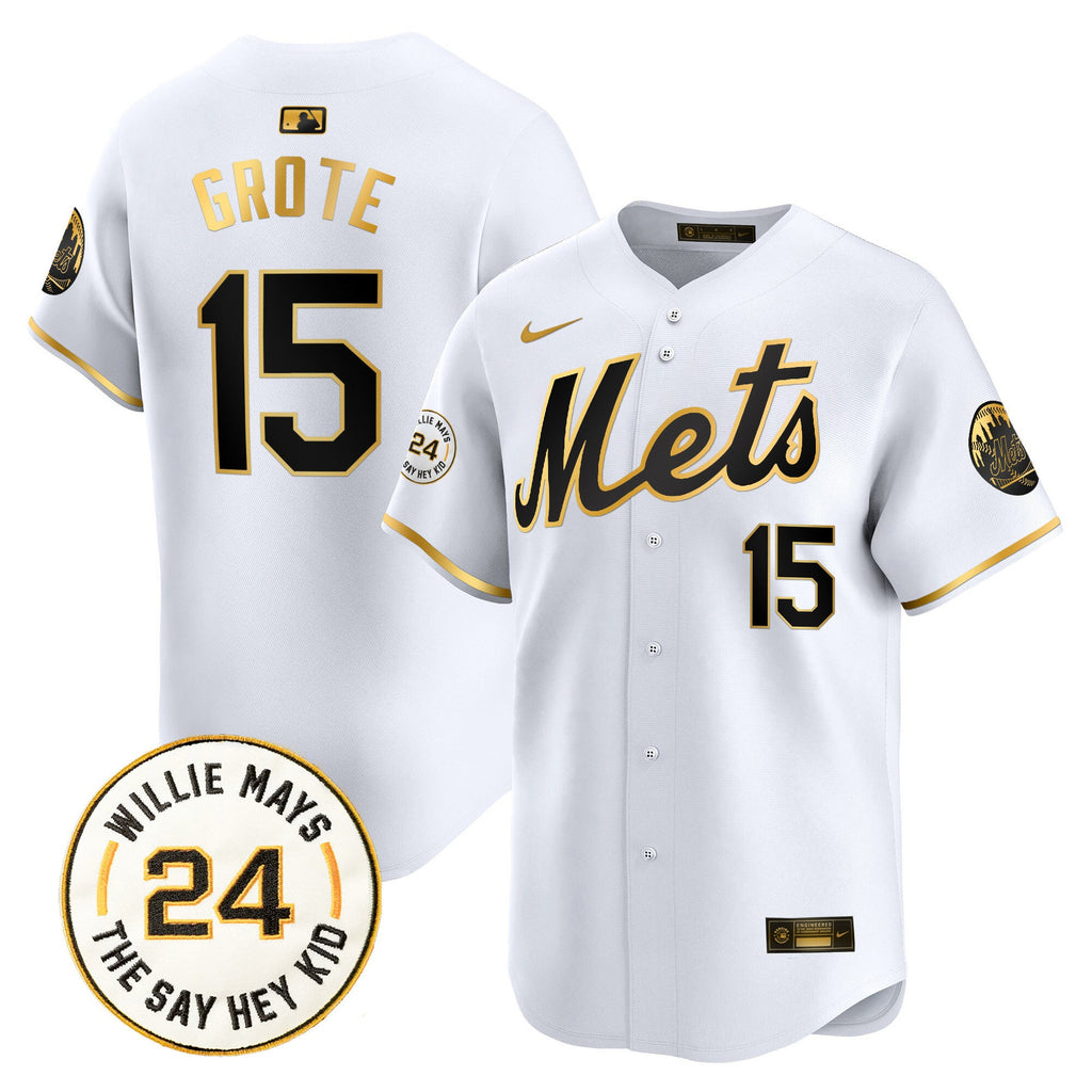 Men’s Willie Mays Patch Vapor Premier Limited Jersey