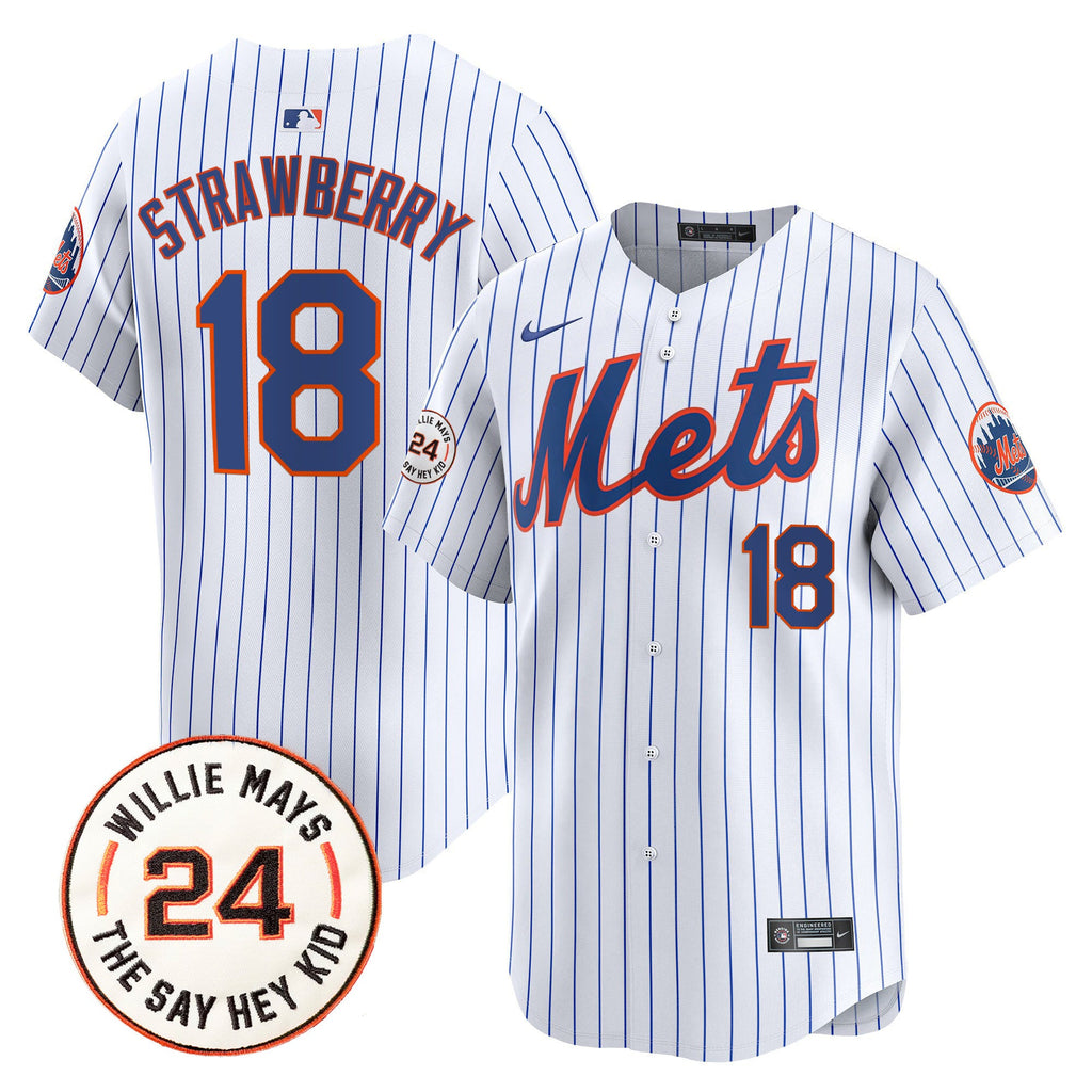 Men’s Willie Mays Patch Vapor Premier Limited Jersey