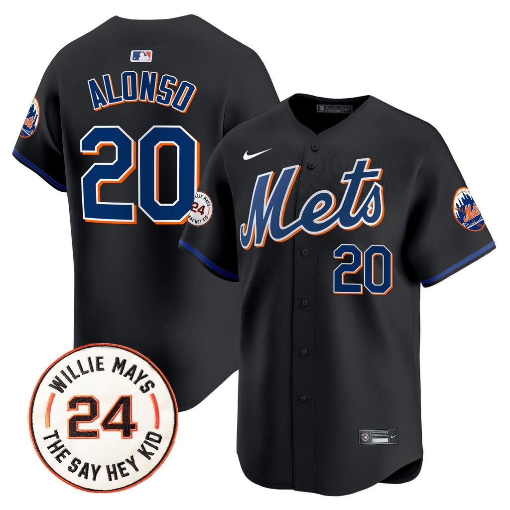 Men’s Willie Mays Patch Vapor Premier Limited Jersey