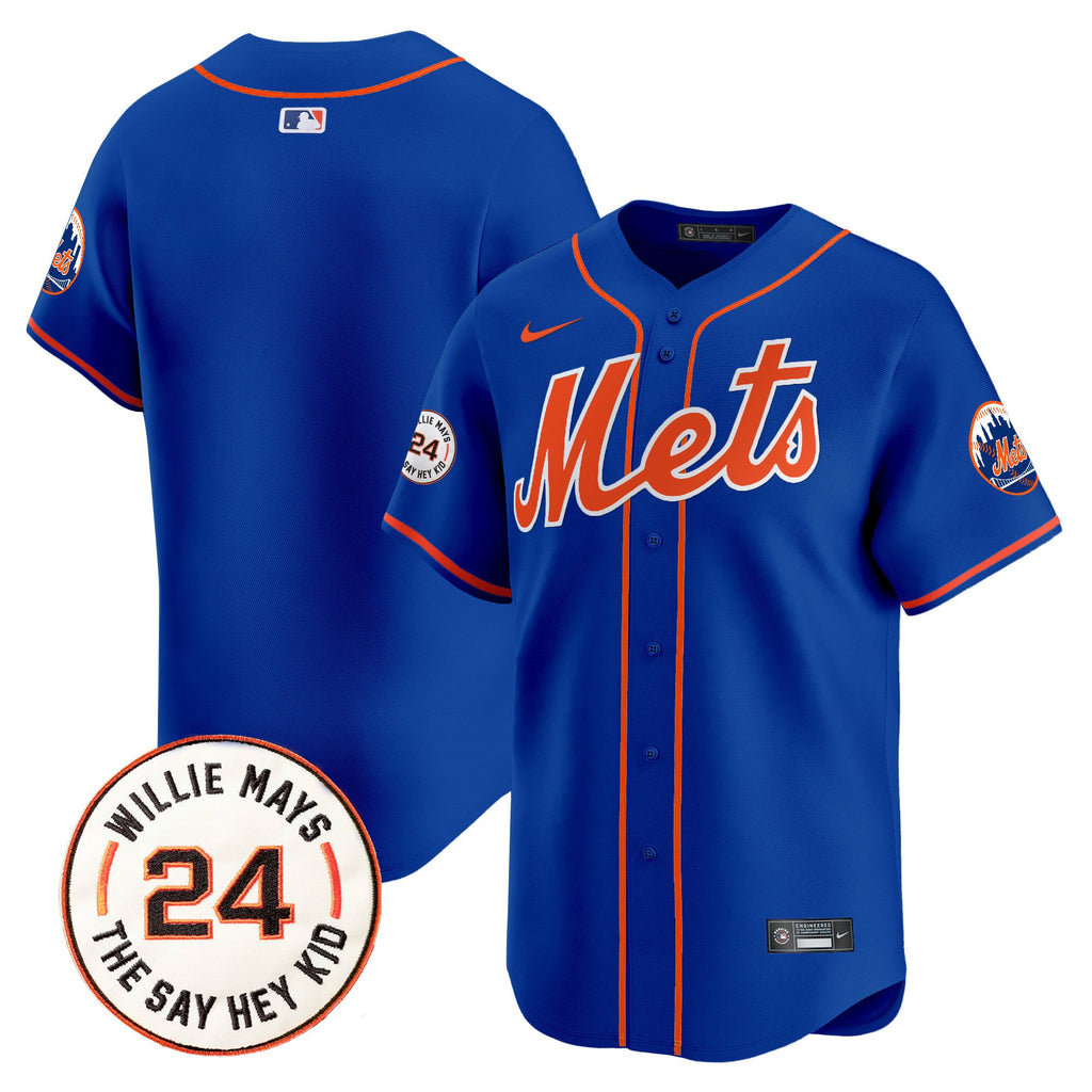 Men’s Willie Mays Patch Vapor Premier Limited Jersey