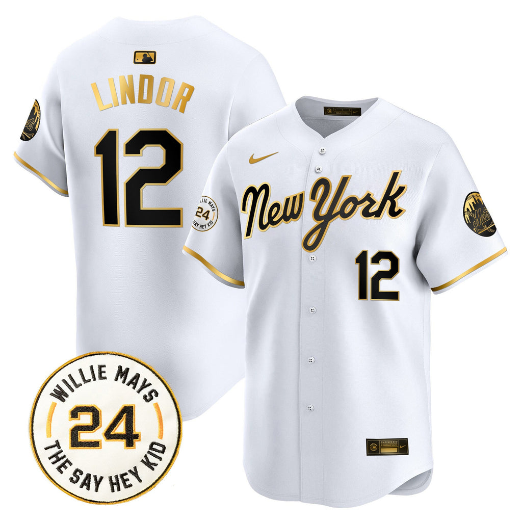Men’s Willie Mays Patch Vapor Premier Limited Jersey