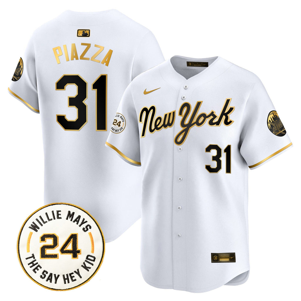 Men’s Willie Mays Patch Vapor Premier Limited Jersey